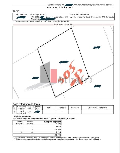 Straulesti, teren intravilan 550 mp, pretabil dezvoltare,